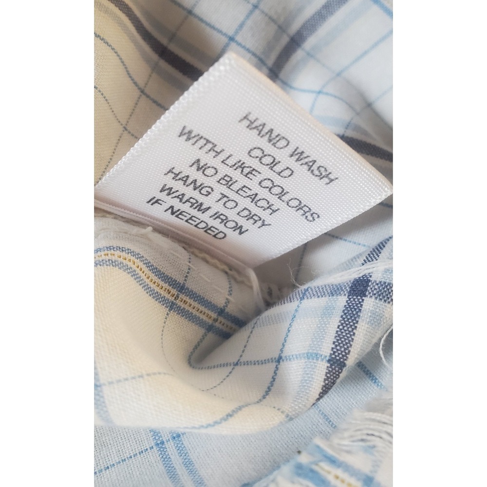 3J Workshop Johnny Was L Plaid Shirt Embroidery Rose Western Cowgirl Raw Hem L/S - Picture 16 of 16